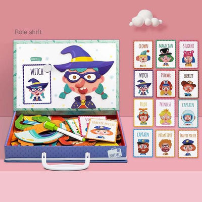 Montessori Magnetic Fun Puzzle Children's Wooden