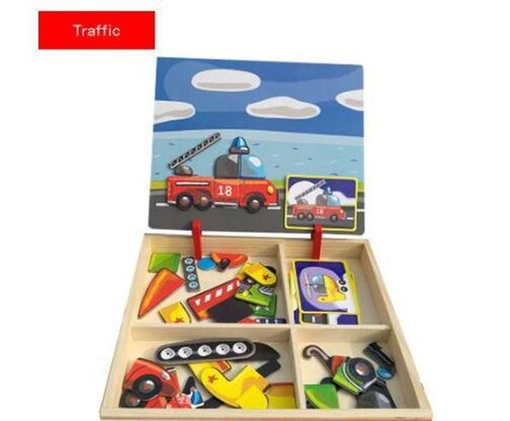Montessori Magnetic Fun Puzzle Children's Wooden
