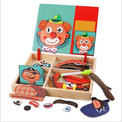 Montessori Magnetic Fun Puzzle Children's Wooden