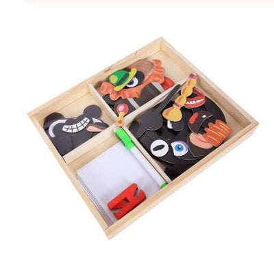 Montessori Magnetic Fun Puzzle Children's Wooden