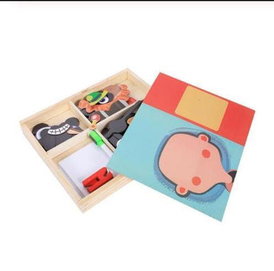 Montessori Magnetic Fun Puzzle Children's Wooden