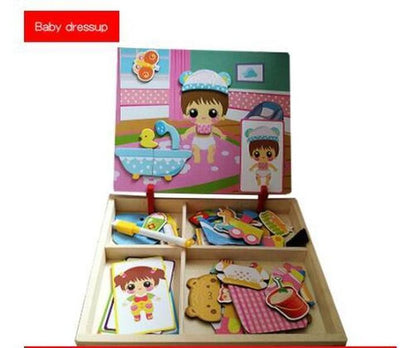 Montessori Magnetic Fun Puzzle Children's Wooden