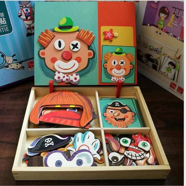 Montessori Magnetic Fun Puzzle Children's Wooden