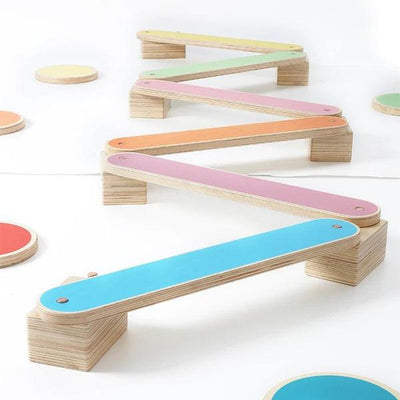 Montessori Sensory Balance Board & Stepping Stones Set 23 pc