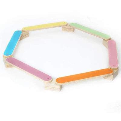 Montessori Sensory Balance Board & Stepping Stones Set 23 pc
