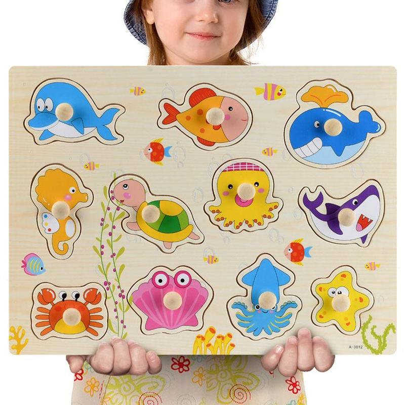 Montessori Wooden 3D Puzzle for Kids – Educational Brain Teaser Toy for Ages 4–6