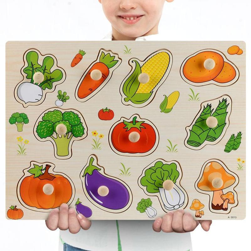 Montessori Wooden 3D Puzzle for Kids – Educational Brain Teaser Toy for Ages 4–6