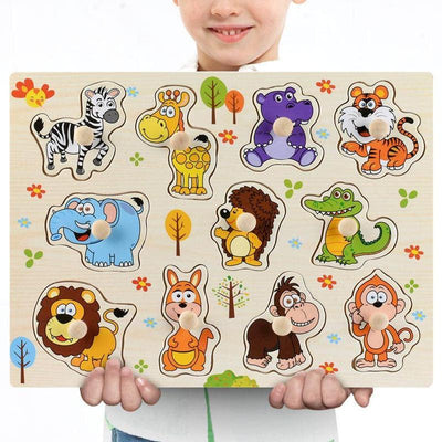 Montessori Wooden 3D Puzzle for Kids – Educational Brain Teaser Toy for Ages 4–6