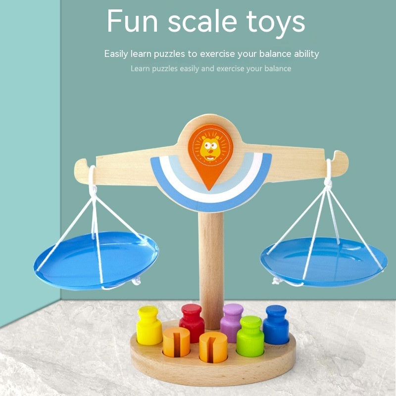Montessori Wooden Balance Toy – Hand-Eye Coordination & Grasping Skill Trainer for Toddlers