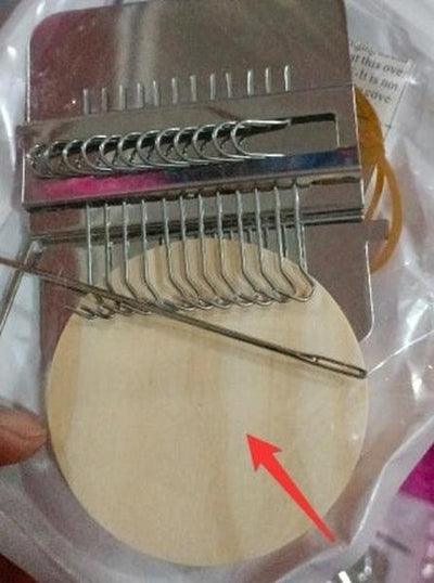 Montessori Wooden DIY Knitting Loom Portable Sewing Toy for Kids