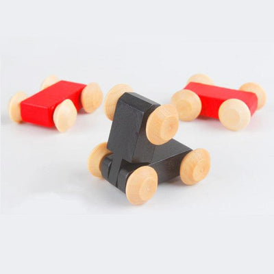 Montessori Wooden Gliding Car Toy Educational Toy for Babies (0–3 Years)