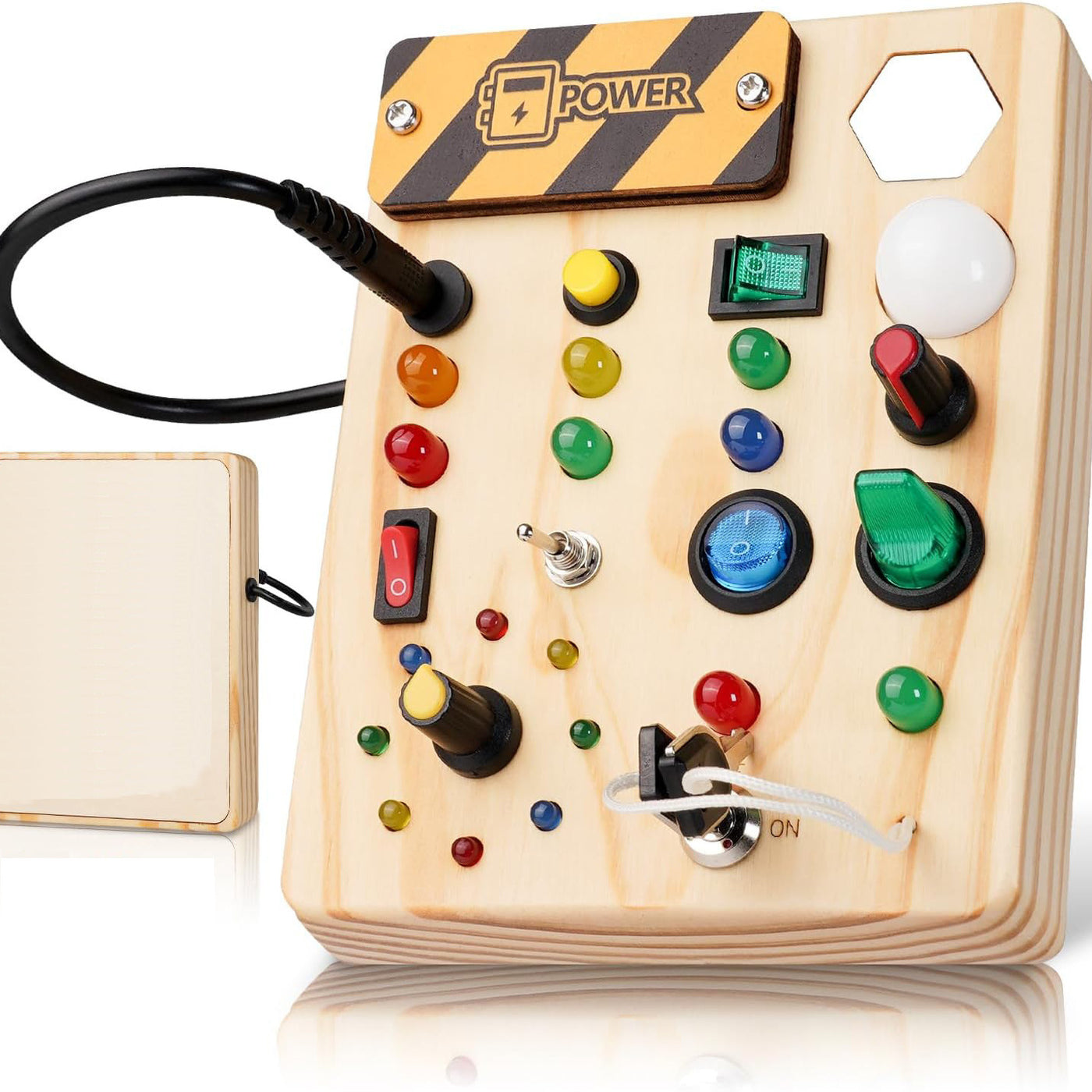 Montessori Wooden LED Tracing Board – Single-Sided Light-Up Educational Toy for Kids
