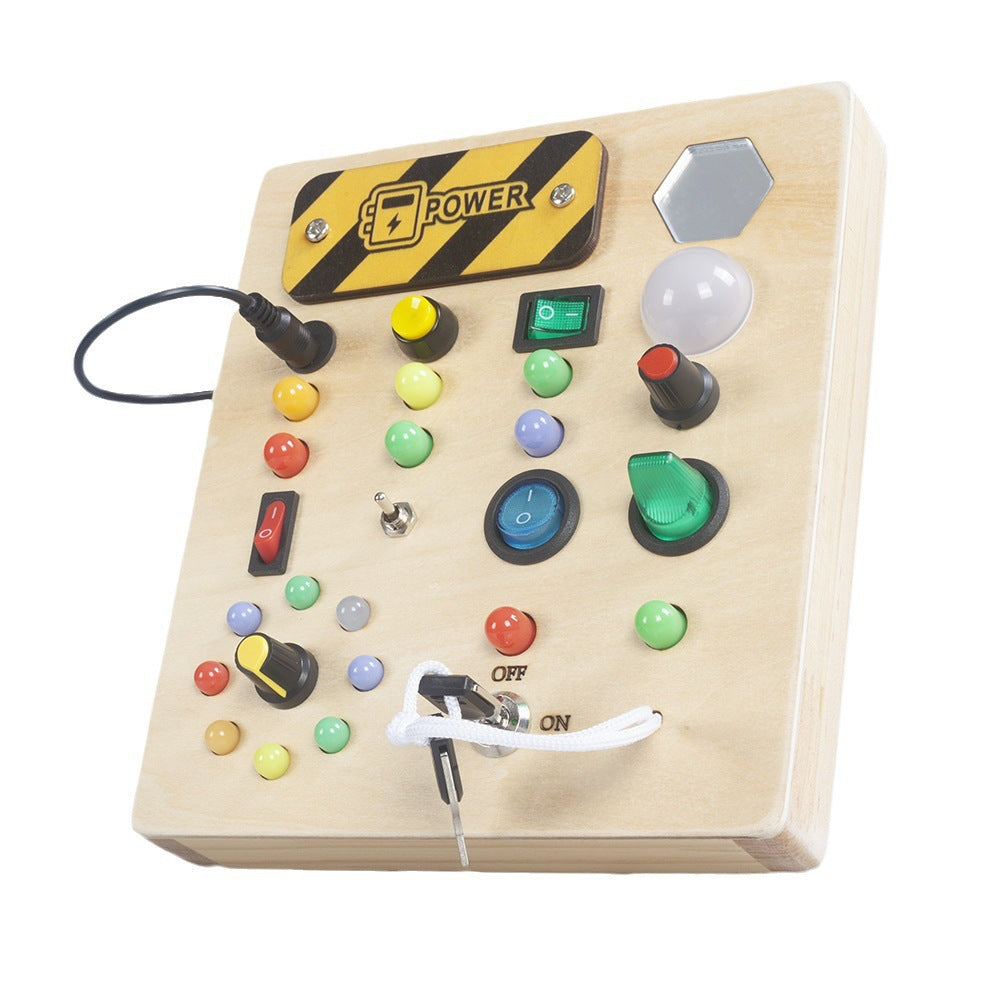 Montessori Wooden LED Tracing Board – Single-Sided Light-Up Educational Toy for Kids
