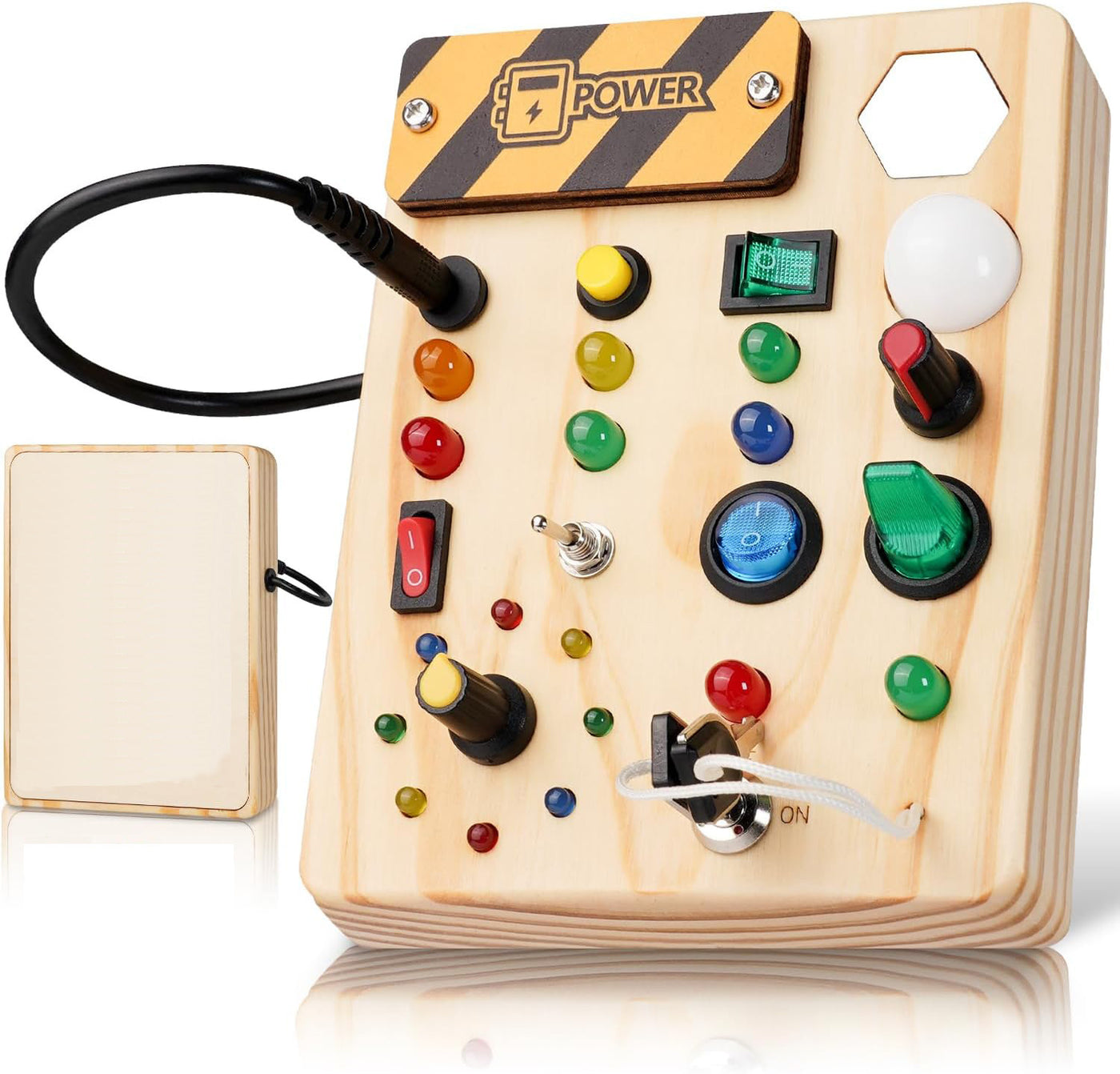 Montessori Wooden LED Tracing Board – Single-Sided Light-Up Educational Toy for Kids