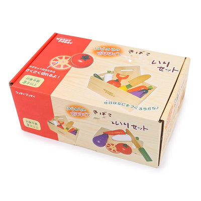 Montessori Wooden Magnetic Fruit Cutting Toy Set – Pretend Kitchen Play Food for Toddlers