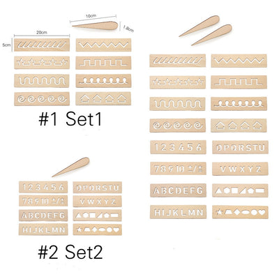 Montessori Wooden Word & Number Spelling Toy Early Learning Educational Set for Kids