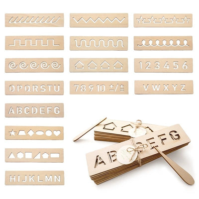 Montessori Wooden Word & Number Spelling Toy Early Learning Educational Set for Kids