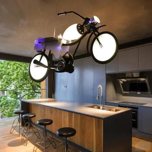 Motorbike Chandelier