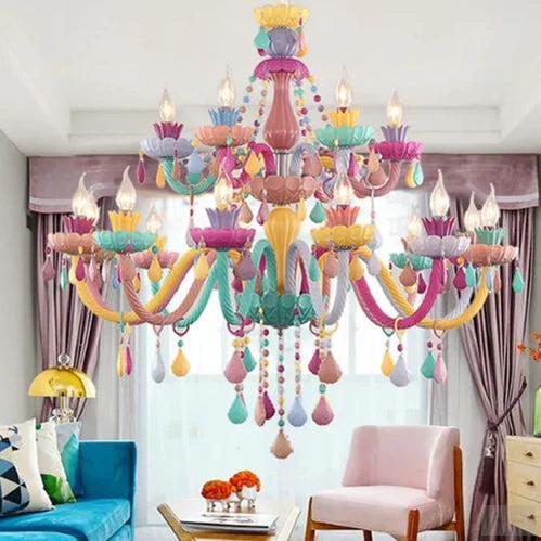 Multi color chandelier for Children