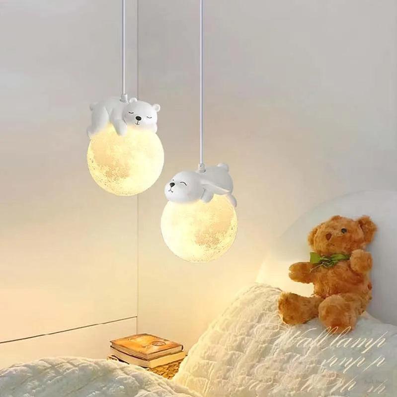 Nordic Little Bear LED Pendant