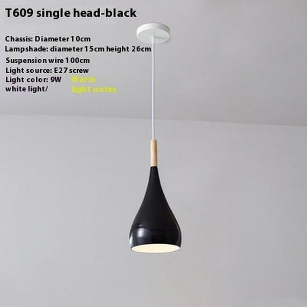 Nordic Macaron Three-end Ceiling Lamp Dining-room Lamp Modern Minimalist