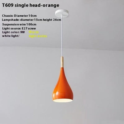 Nordic Macaron Three-end Ceiling Lamp Dining-room Lamp Modern Minimalist