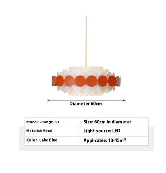 Nordic Multi-Head Iron Chandelier Adjustable LED Ceiling Light for Kids Room & Home Interiors