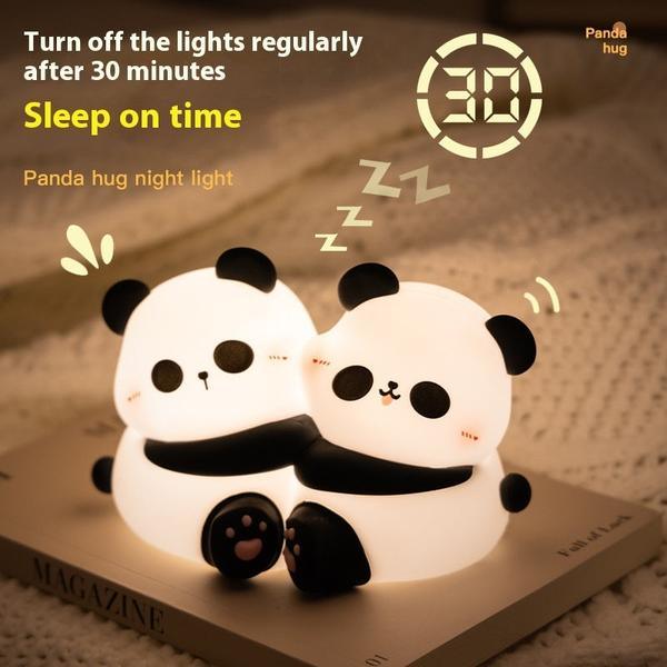 Panda Hug Night Light – Rechargeable Silicone LED Lamp for Kids & Baby Rooms