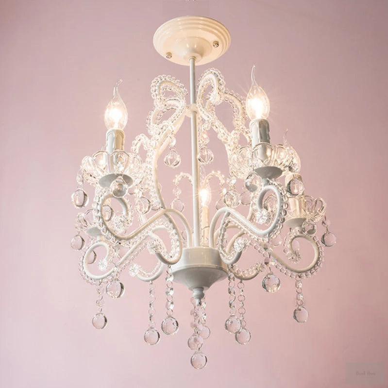 Pink Princess Crystal Chandelier