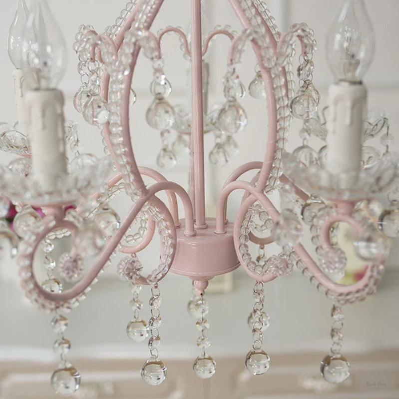 Pink Princess Crystal Chandelier