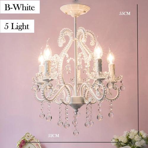 Pink Princess Crystal Chandelier