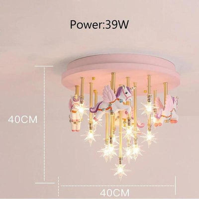 Pony merry go round chandelier