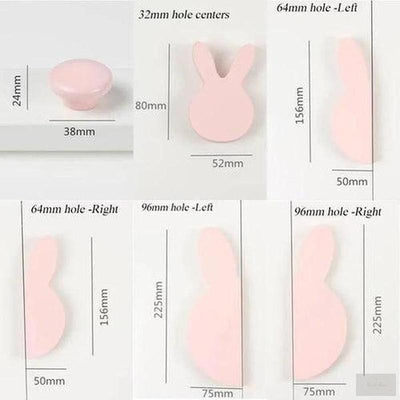Rabbit and Bear Wardrobe Pulls