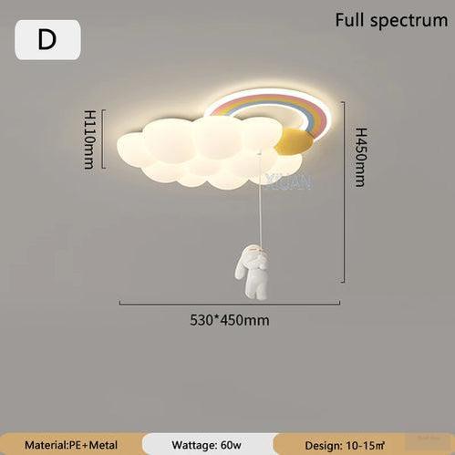 Rainbow In The Cloud Ceiling light