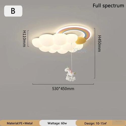 Rainbow In The Cloud Ceiling light