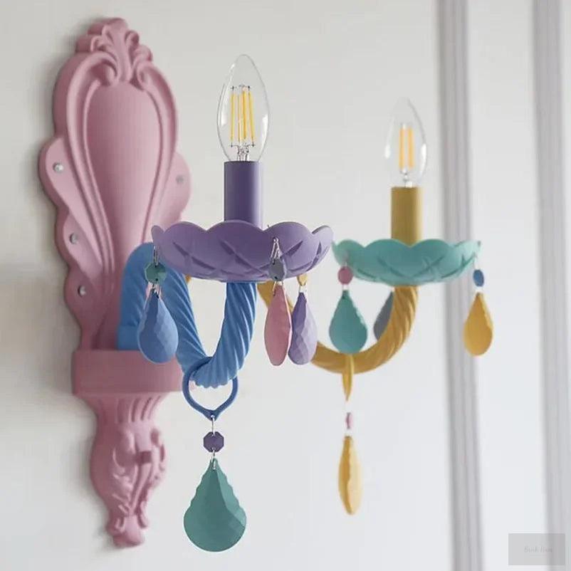 Rainbow Macarone Colored Chandelier