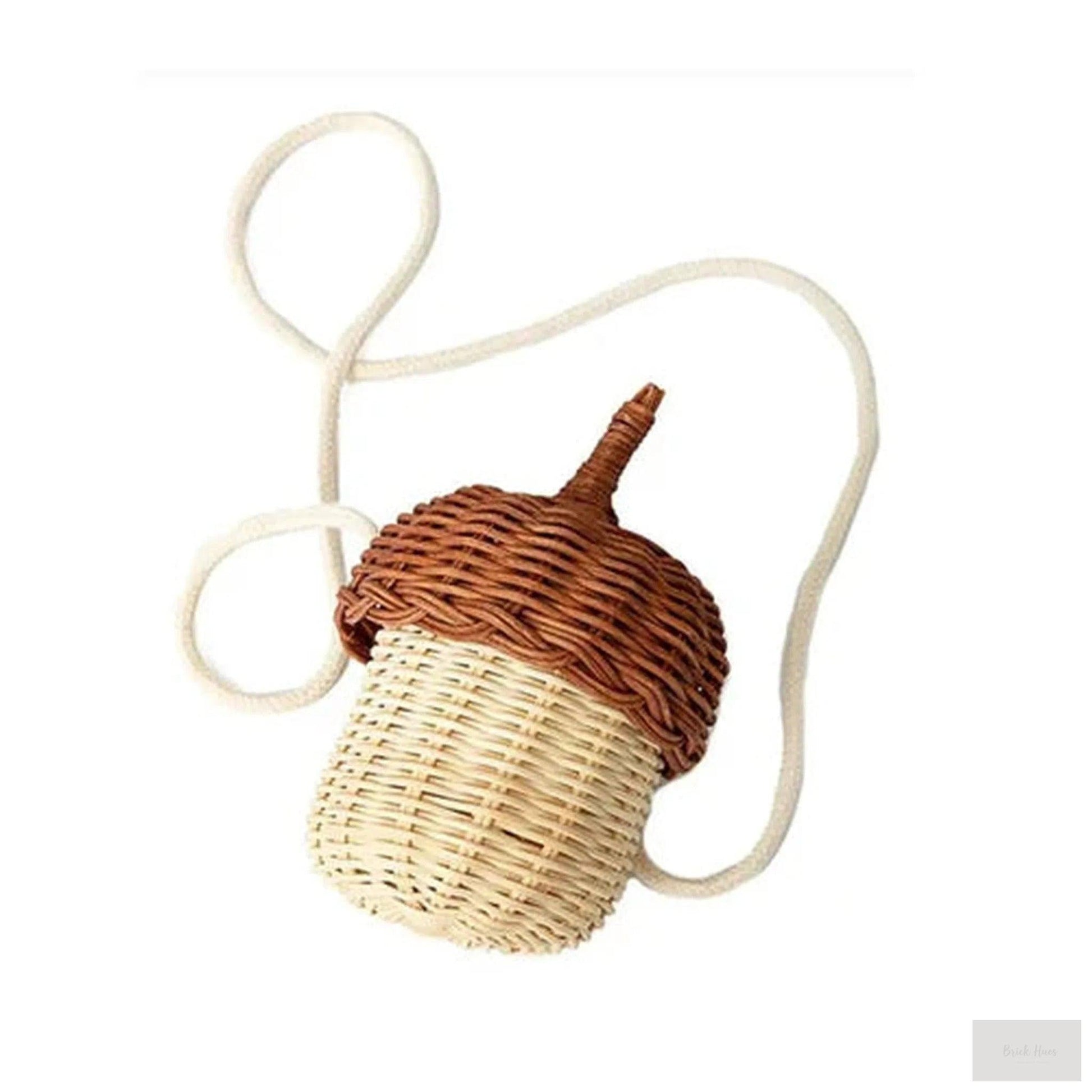 Rattan Woven Mushroom Basket Summer