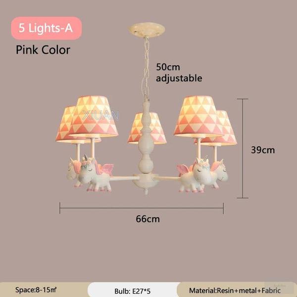 Resin Unicorn Chandelier