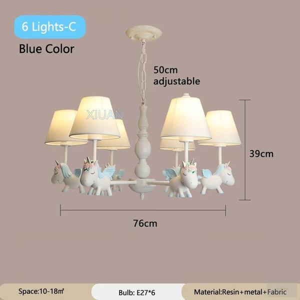 Resin Unicorn Chandelier