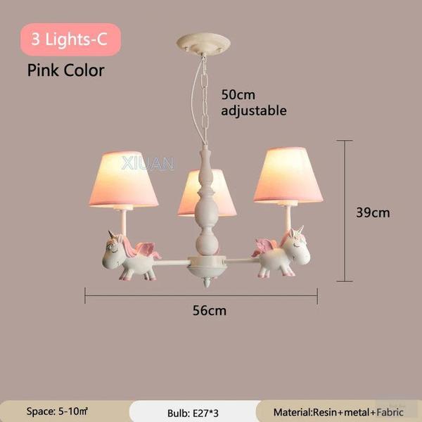 Resin Unicorn Chandelier