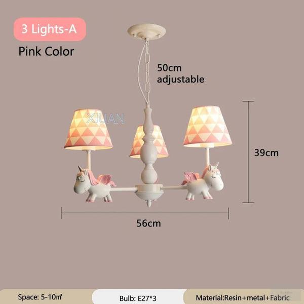 Resin Unicorn Chandelier