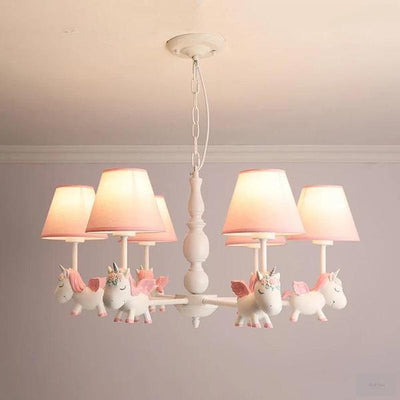 Resin Unicorn Chandelier