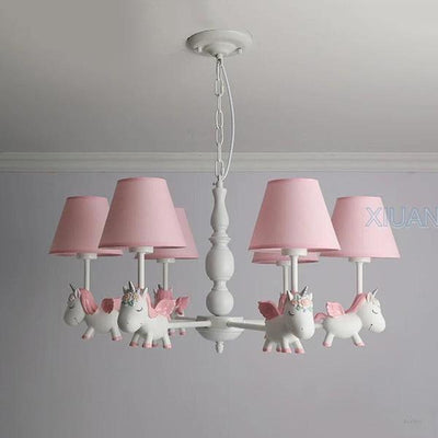 Resin Unicorn Chandelier