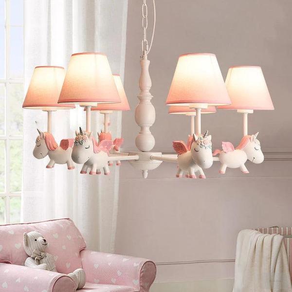 Resin Unicorn Chandelier