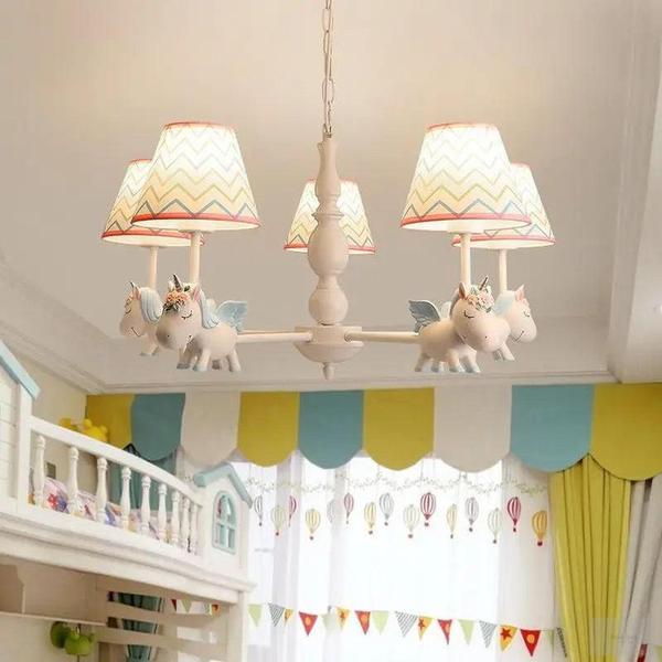 Resin Unicorn Chandelier