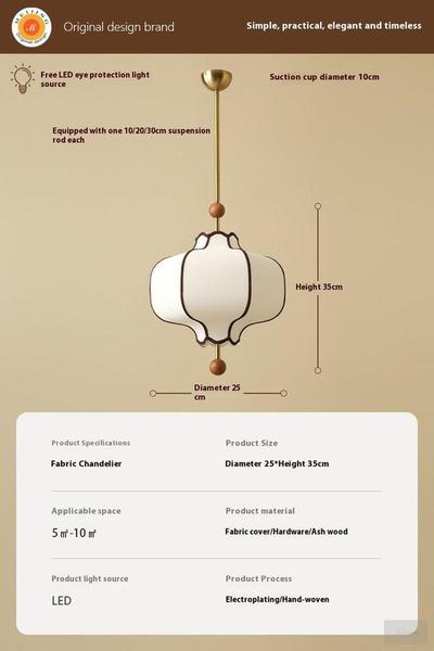Retro Style Fabric Craft Chandelier