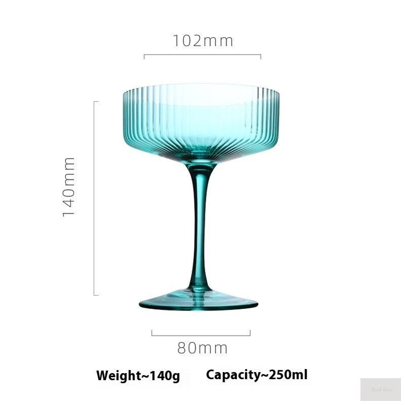 Rib Cocktail Crystal Glass