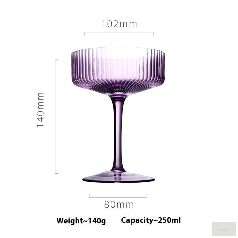 Rib Cocktail Crystal Glass