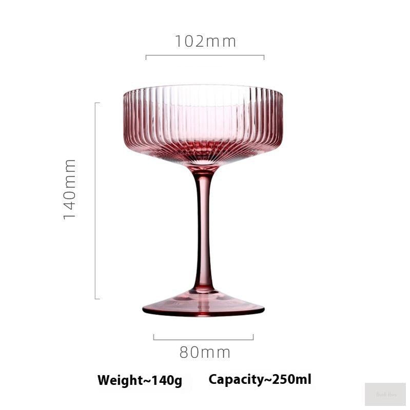 Rib Cocktail Crystal Glass