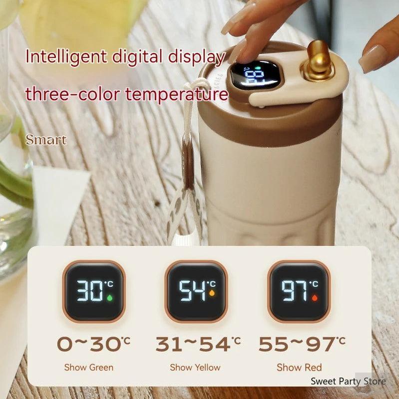 Smart Travel Coffee Mug with temperature display